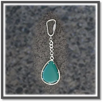 KR00200B-Sterling Silver Agate Key Chain-Ring. $200.00