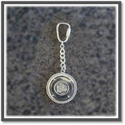 Main page item silver & coin key chain-ring $350A-Tails