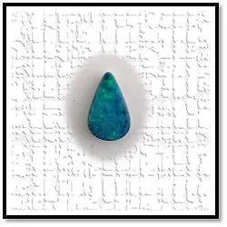 LG00280A-Pear-Shaped Opal Doublet. $280.00