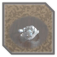 Main page item fancy silver & oval solid opal ladies ring $140A