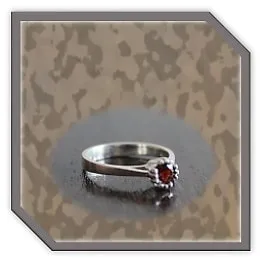 LR00140F-Sterling Silver Garnet ladies Ring. ​$140.00