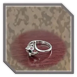 LR00140G-Sterling Silver Ruby Ladies Ring. $140.00