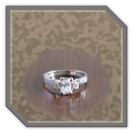 LR00150D-Sterling Silver Cubic Ladies Ring. $150.00