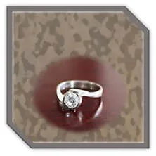 Main page item silver & round cubic ladies ring $150E