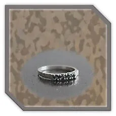 Main page item silver & 5 x round sapphire ladies ring $160C