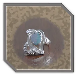 LR00180H-Sterling Silver Opal Ladies Ring. ​$180.00