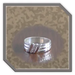 LR00200B-Sterling Silver Diamond Ladies Ring. $200.00