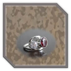Main page item silver & cubic ladies ring $250D