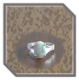 LR00280A-Sterling Silver Opal Ladies Ring. ​$280.00