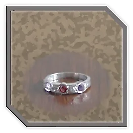 LR00300A-Sterling Silver Diamond Amethyst Garnet Ladies Ring. $300.00