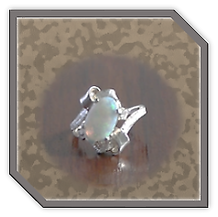 Main page item fancy silver & oval solid opal ladies ring $300B