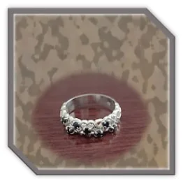 LR00350E-Sterling Silver Sapphire Ladies Ring. ​$350.00