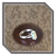 Main page item silver & oval claw-set solid crystal opal ladies ring $380B