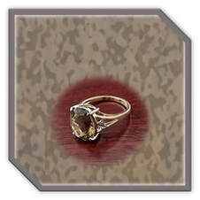 Main page item 9ct yellow gold diamond & smoky quartz ladies ring $500C