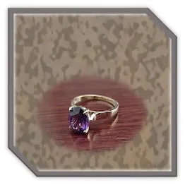 LR00600A-9ct Yellow Gold Amethyst Ladies Ring. $600.00