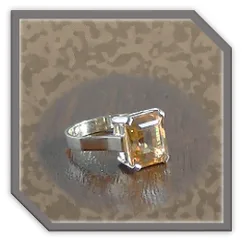 Main page item 9ct yellow gold & octagonal citrine ladies ring $650B