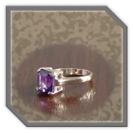 LR00700B-9ct Yellow Gold Amethyst Ladies Ring. $700.00