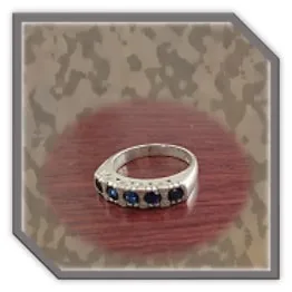 LR00750B-Sterling Silver Sapphire Ladies Ring. $750.00