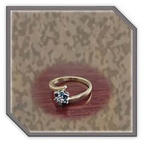 Main page item 9ct yellow gold 1 x diamond & 6 x sapphire ladies ring $800A 
