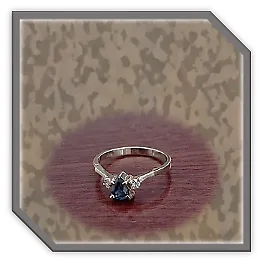 LR00950A-9ct Yellow Gold Sapphire Diamond Ladies Ring. $950.00