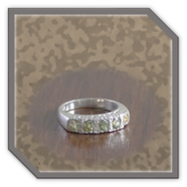 Main page item silver & five yellow sapphire ladies ring $1000E