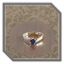 LR01100B-18ct Yellow Gold Sapphire Ladies Ring. $1100.00