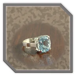 LR01200B-9ct Yellow Gold Topaz Ladies Ring. $1200.00