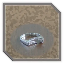 LR01200C-14ct White Gold Diamond Ladies Ring. $1200.00