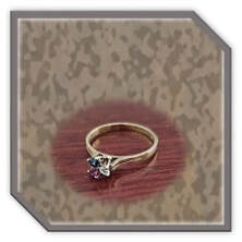 Main page item 18ct yellow gold ruby sapphire & diamond ladies ring $1200E