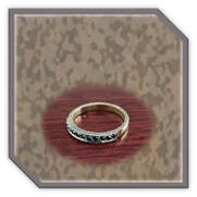 Main page item 14ct yellow gold & sapphire ladies eternity ring $1200F