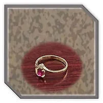 Main page item 18ct yellow gold diamond & ruby ladies ring $1600D