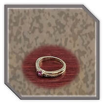 Main page item 9ct yellow gold 4 x diamond & 1 x round ruby ladies ring $1600E