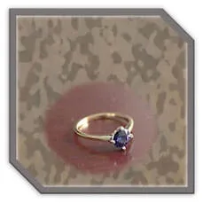 Main page item 18ct yellow gold & round sapphire ladies ring $1800E