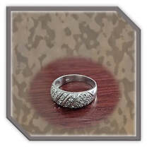 Main page item silver & forty illusion set diamond ladies ring $1800F