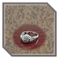 Main page item 9ct white diamond encrusted ladies ring $1800H