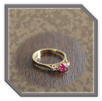 Main page item 18ct yellow gold diamond & ruby ladies ring $2000A