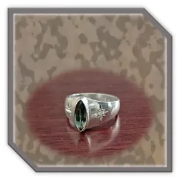 LR02000F-Sterling Silver Diamond Sapphire Ladies Ring. $2000.00