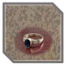 LR02300A-9ct Yellow Gold Sapphire Diamond Ladies Ring. $2300.00