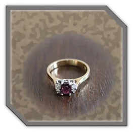 LR04200A-18ct Yellow Gold Ruby Diamond Ladies Ring. $4200.00