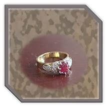 Main page item 18ct yellow gold diamond & ruby ladies ring $10000A