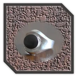 MR00150E-Sterling Silver Round Onyx Men's Ring. $150.00