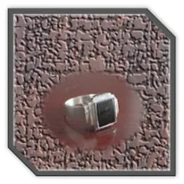 MR00160A-Sterling Silver Rectangular Onyx Men's Ring. $160.00