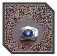 Main page item men's silver & stone-set synthetic sapphire ring $200AA