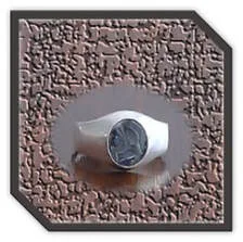 Main page item men's silver & haematite warrior head ring $200AC