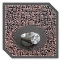 Main page item men's silver & five cubic ring $200AD