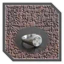 Main page item men's silver & five cubic ring $200AD