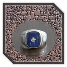 Main page item men's silver & stone-set synthetic sapphire ring $200AE
