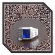 Main page item men's silver & synthetic sapphire ring $200H