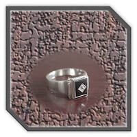Main page item men's silver & stone-set onyx ring $200T