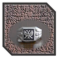 Main page item men's silver & onyx two headed eagle ring $220B